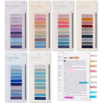 Set of 200 Sticky Flags Color-coded Bookmarks With Convenient Design