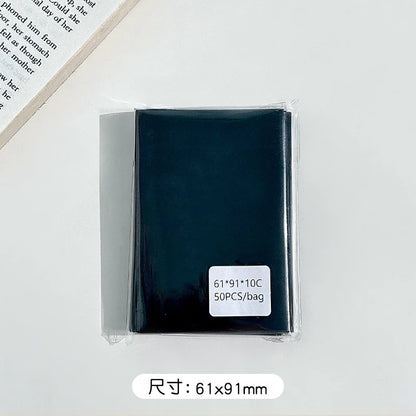 Set of 100 Sleeves for Lomo cards, Playing cards, Idol Photo cards 61x91mm