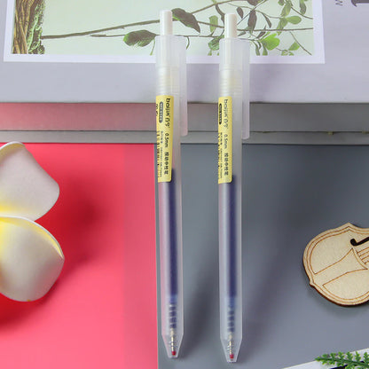 Muji Style Gel Ink Pen Matte Body 0.5mm - Press Button