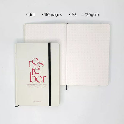Bullet Grid Notebook A5 Bullet Journal Notebook 130gsm Grid Dotgrid Line – Queo Bồng Bềnh