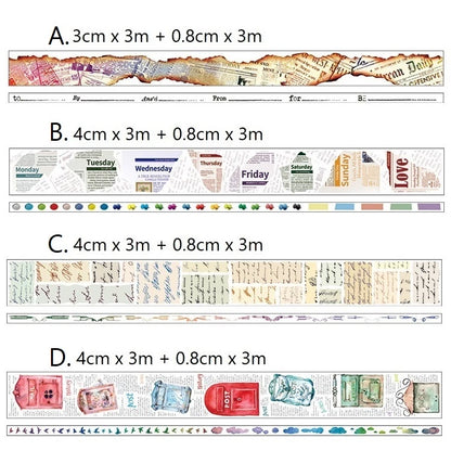 Set of 2 Rolls of Tape, Classic Masking Tape