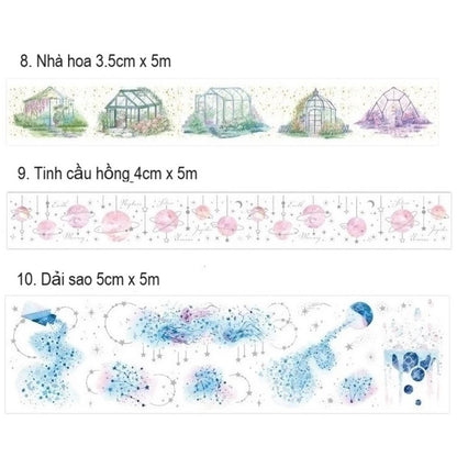 Glitter Washi Tape Many Sizes