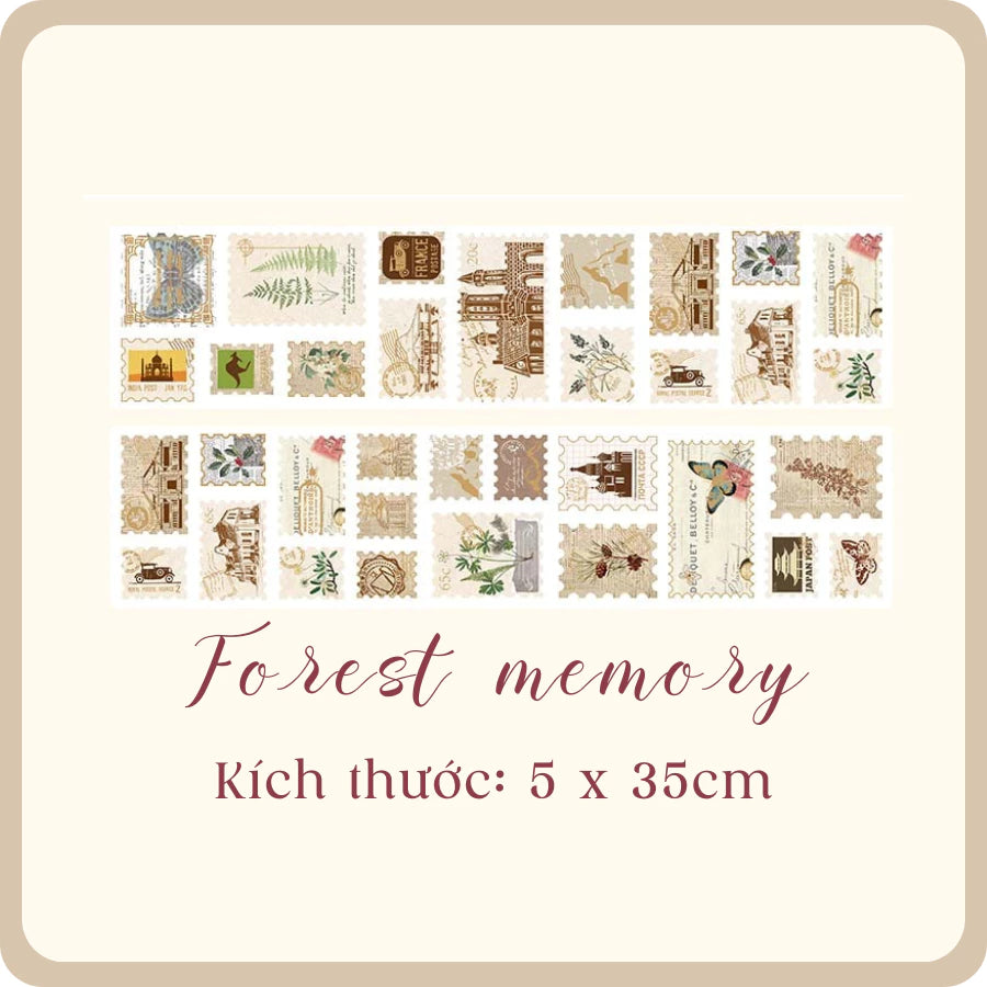 Stickers, Stamps, Series Memories Stamp Tape - 55mmx2m