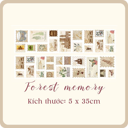Stickers, Stamps, Series Memories Stamp Tape - 55mmx2m