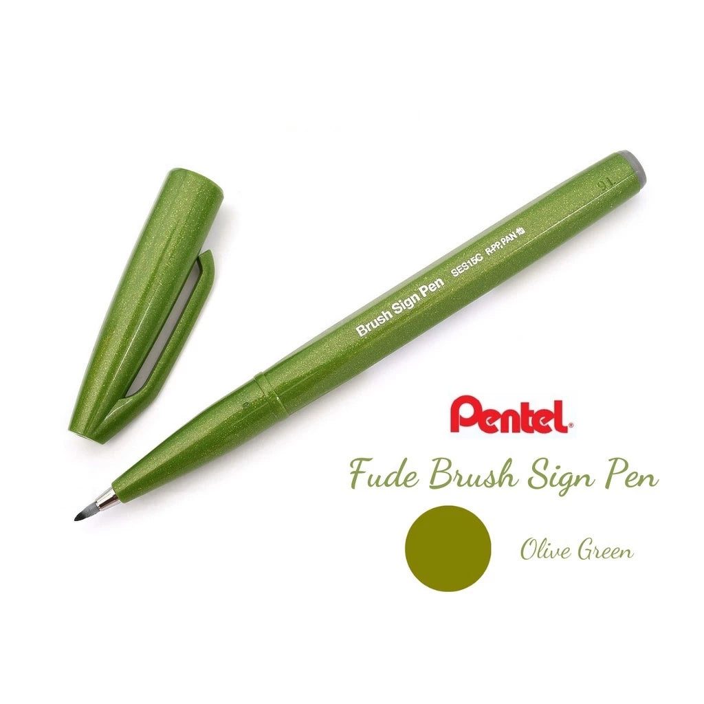 [Single] Calligraphy Pen - Pentel Brush Calligraphy Pen Pastel / Fude Touch