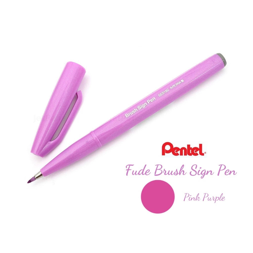 [Single] Calligraphy Pen - Pentel Brush Calligraphy Pen Pastel / Fude Touch