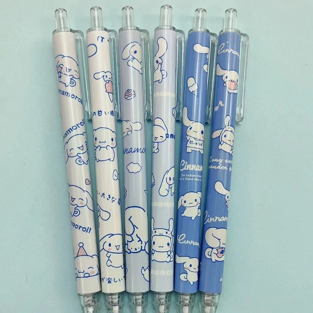 Cute Ballpoint Pen Blue/ Black Ink Cinnamoroll Gel Pen - Random Selection