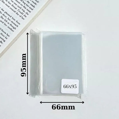 Set of 100 Sleeves for Lomo cards, Playing cards, Idol Photo cards 61x91mm