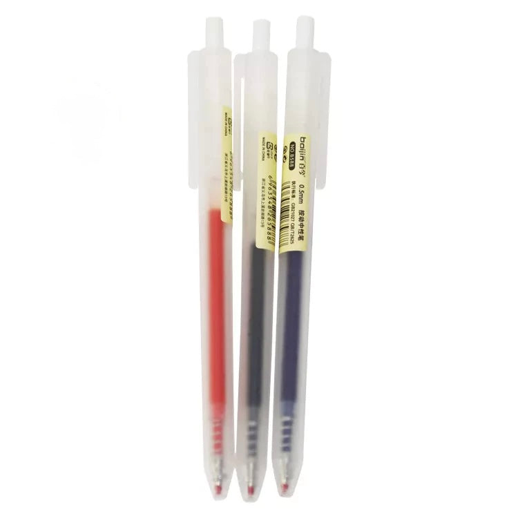 Muji Style Gel Ink Pen Matte Body 0.5mm - Press Button