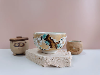 White Flower Chawan
