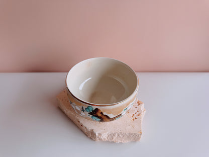 White Flower Chawan